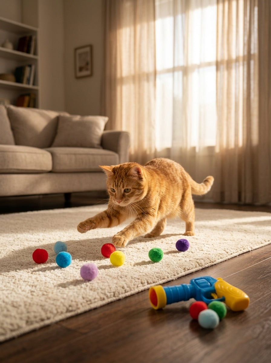 Catvera Ball Launcher Interactive Cat Toy - Interactive Play Experience
