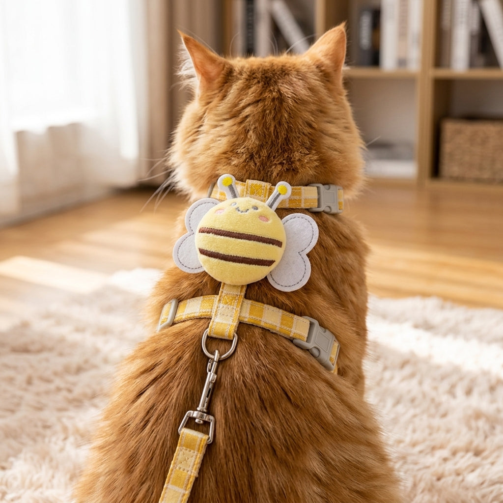 Catvera Bee H-Shaped Cat Harness - Secure H-Shaped Design