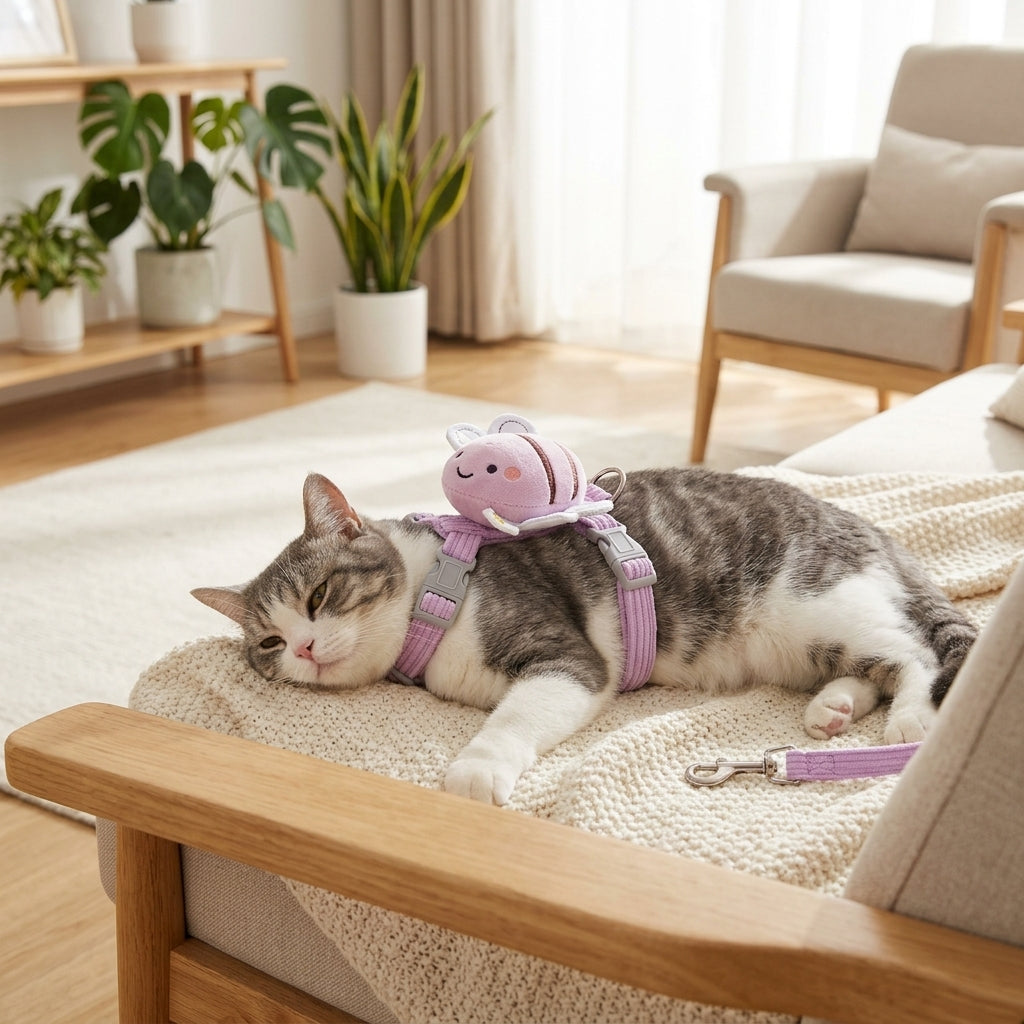 Catvera Bee H-Shaped Cat Harness - Comfortable Premium Materials