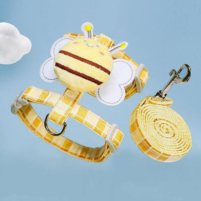 Catvera Bee Harness Leash Set - Image 1|||PROMPT|||Original clean product image