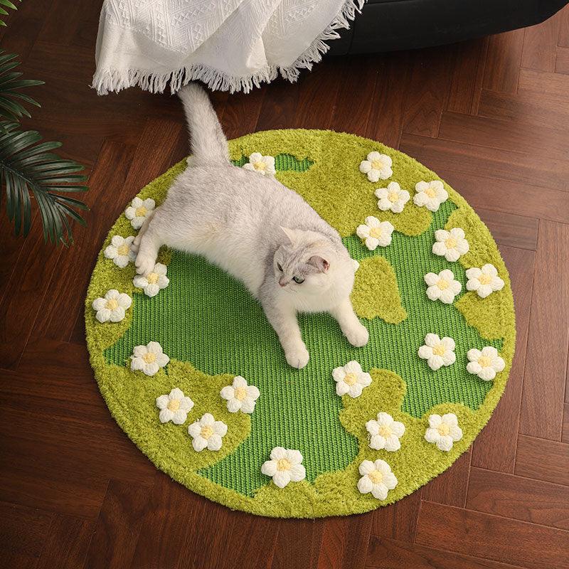 Catvera Blooming Garden Scratch Mat - Image 2|||PROMPT|||Original clean product image