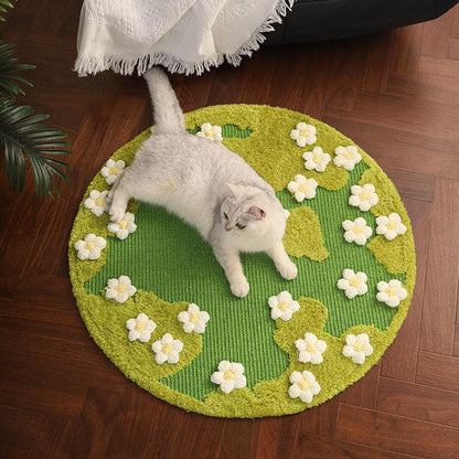 Catvera Blooming Garden Scratch Mat - Image 2|||PROMPT|||Original clean product image