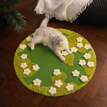 Catvera Blooming Garden Scratch Mat - Image 5|||PROMPT|||Original clean product image