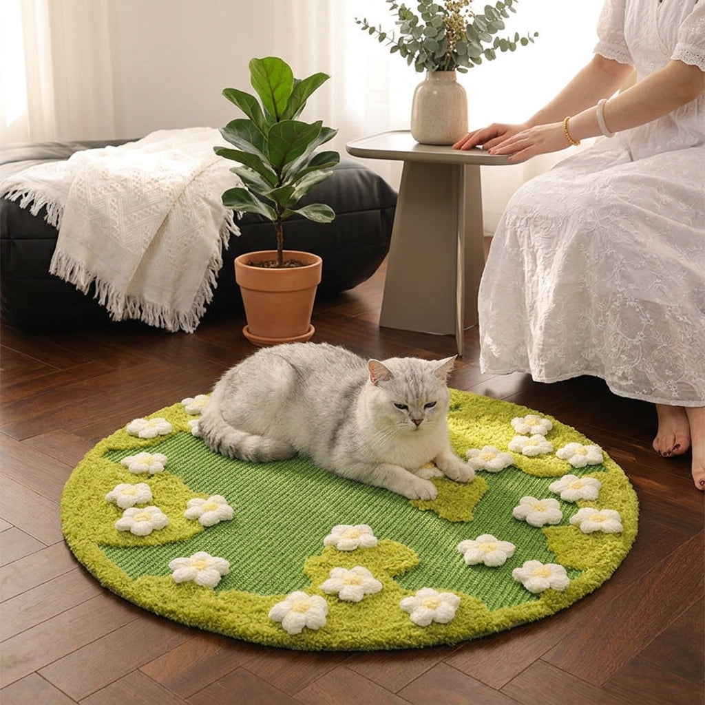 Catvera Blooming Garden Scratch Mat - Versatile Home Integration