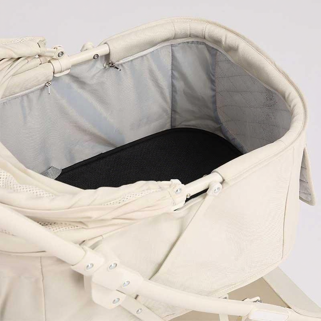 Catvera Bow Pet Stroller Carrier - Image 15|||PROMPT|||Cleaned image. Original analysis: found 1 brand name embossed/printed on the product fabric