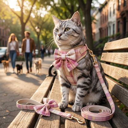 Catvera Bow Tie Cat Harness - Main Product Image