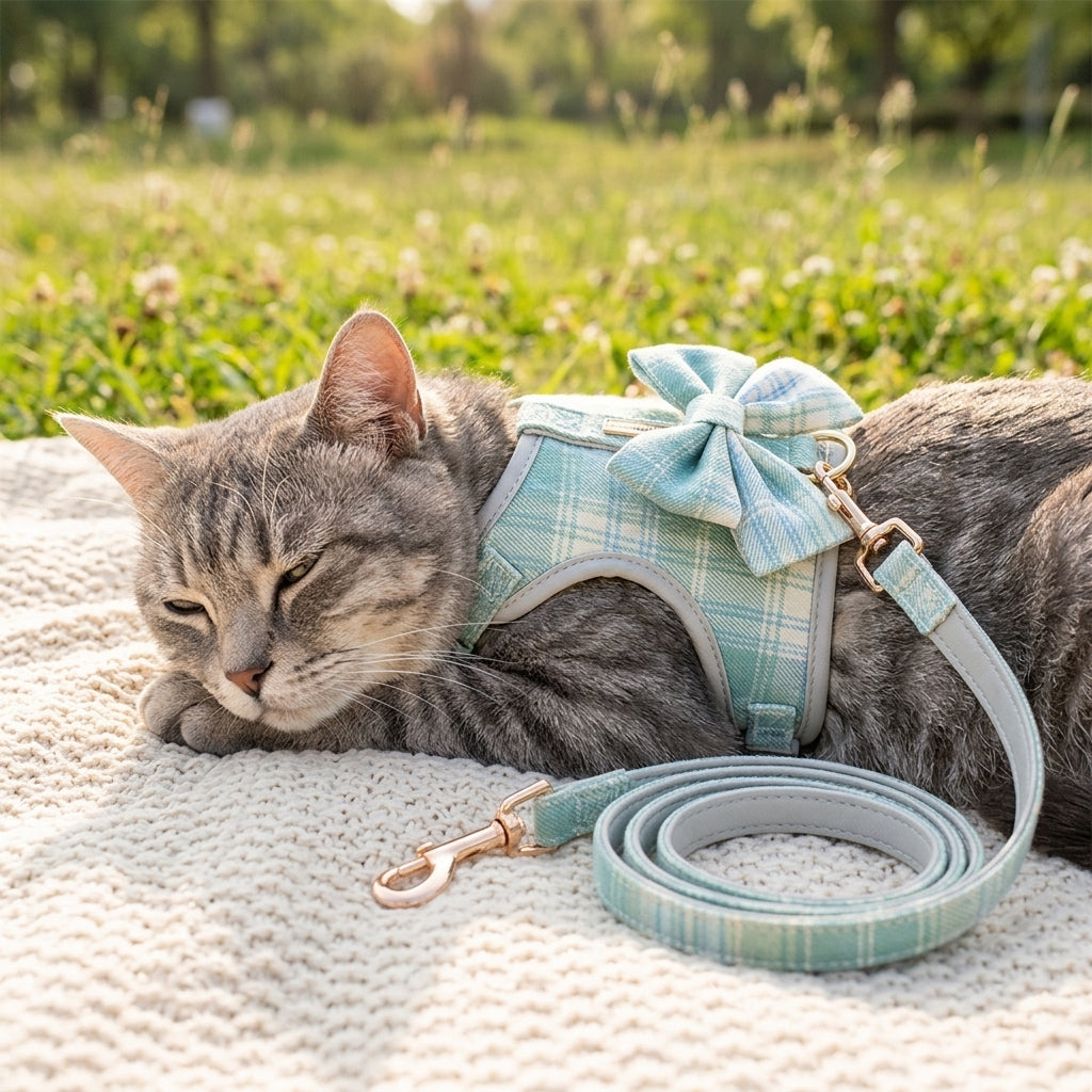Catvera Bow Tie Cat Harness - Comfortable All-Day Wear