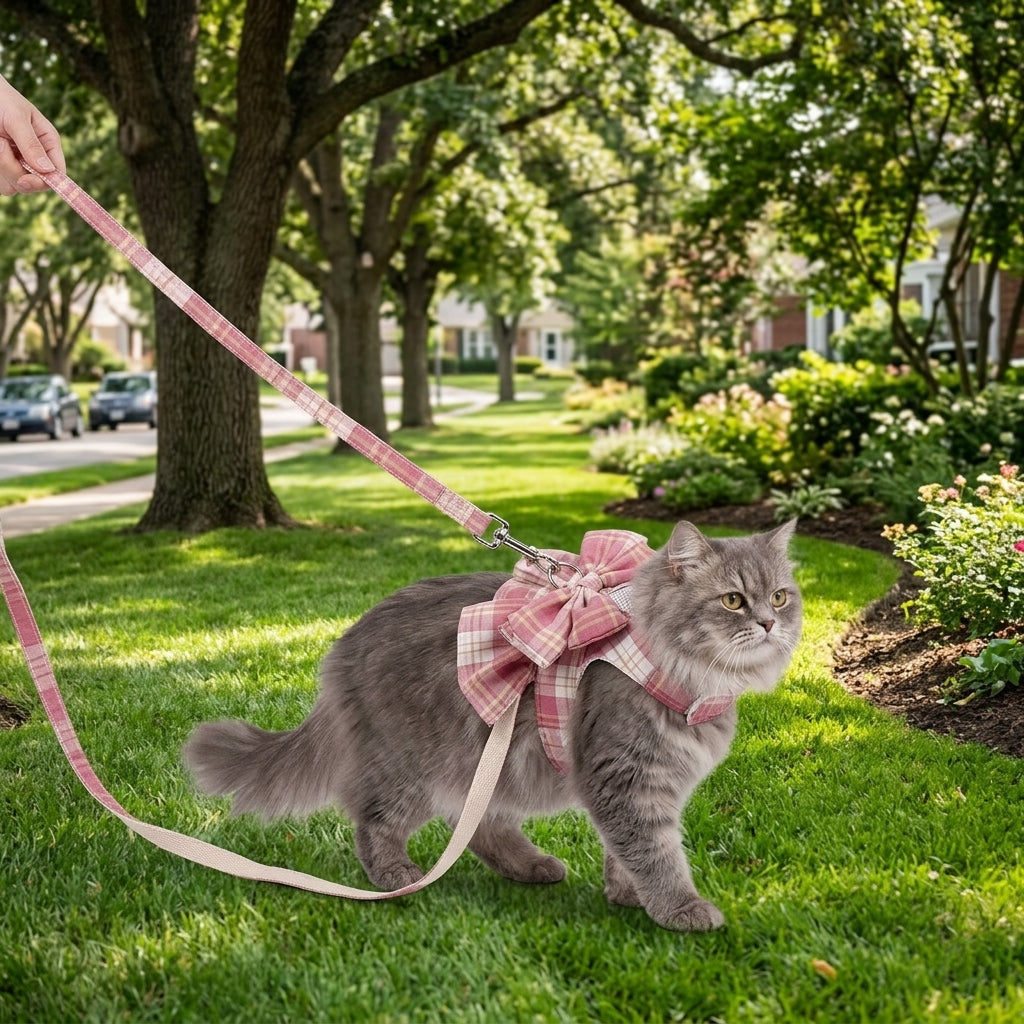 Catvera Bow Tie Cat Harness Set - Comfortable Daily Adventures