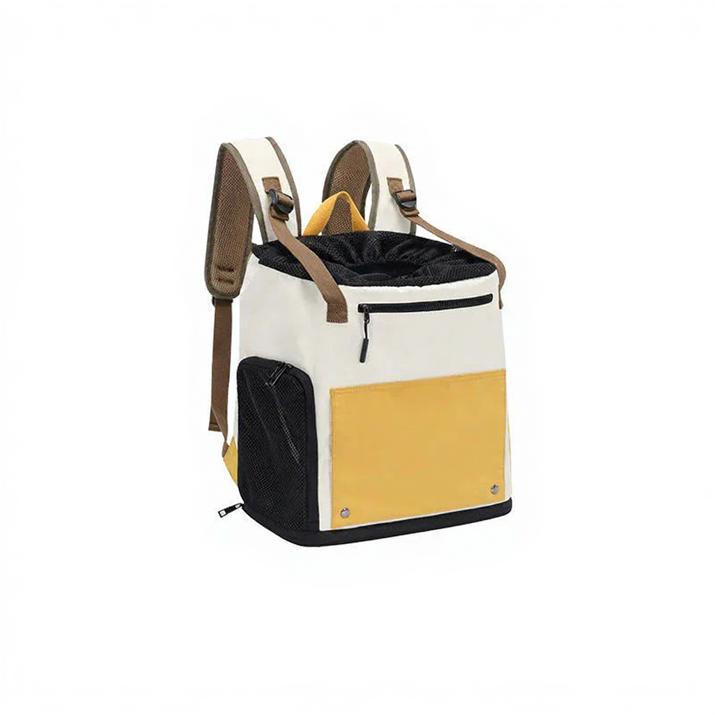 Catvera Bubble Window Travel Carrier - Image 5|||PROMPT|||Cleaned image. Original analysis: Found 1 brand logo/text on the product - a small brand name/logo visible on the front pocket area of the backpack