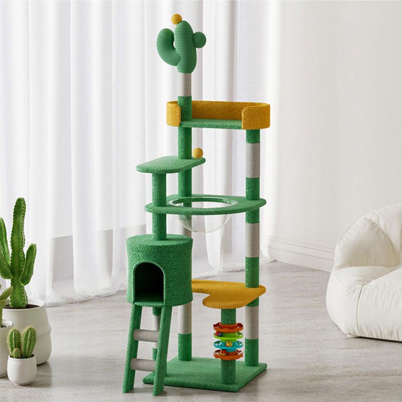 Catvera Cactus Cat Tower Tree - Image 10|||PROMPT|||Original clean product image