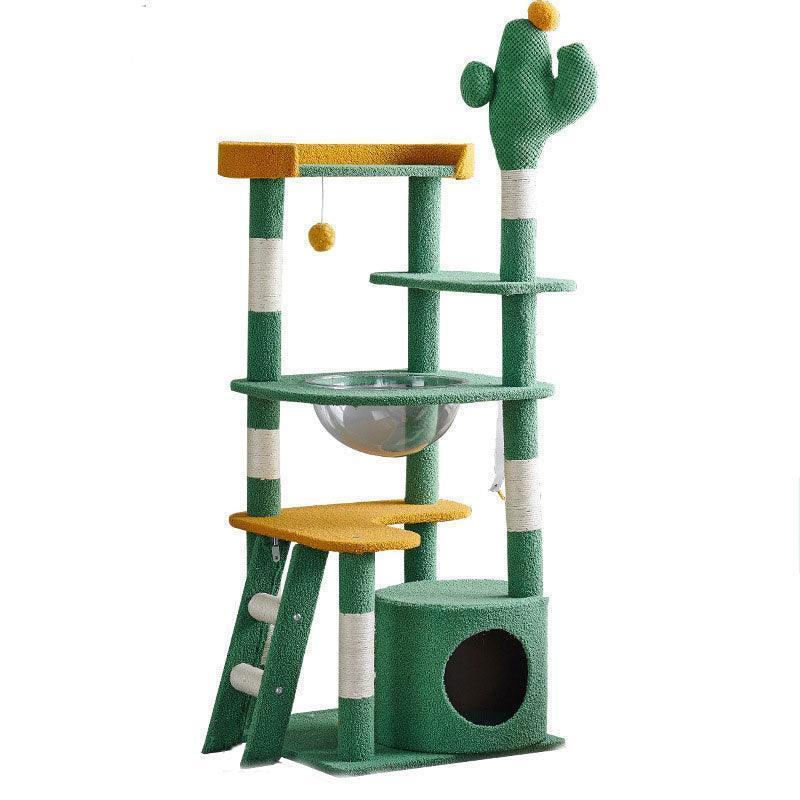 Catvera Cactus Cat Tower Tree - Image 4|||PROMPT|||Original clean product image