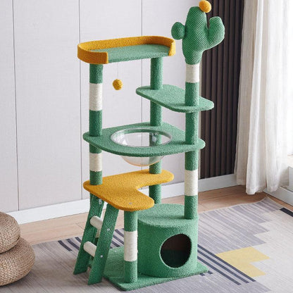 Catvera Cactus Cat Tower Tree - Image 9|||PROMPT|||Original clean product image