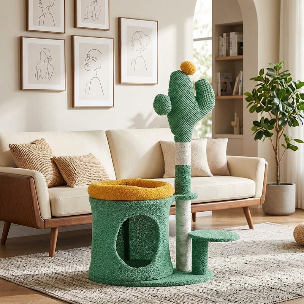 Catvera Cactus Cat Tower Tree - Desert-Inspired Home Decor