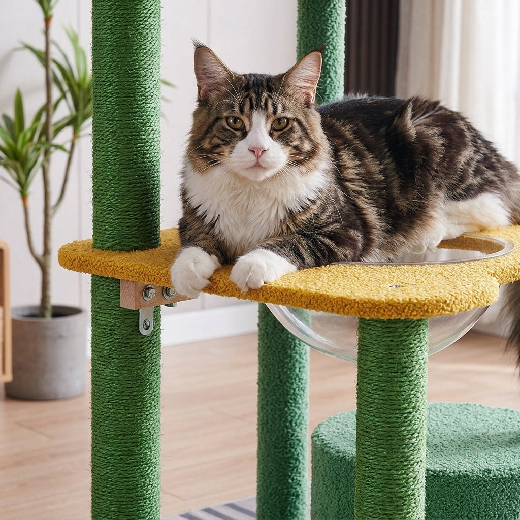 Catvera Cactus Cat Tower Tree - Premium Stability & Safety