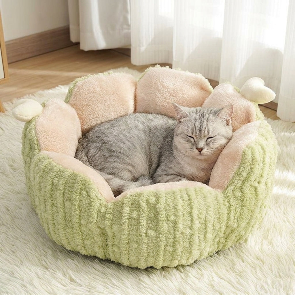 Catvera Cactus Fluffy Warm Cat Bed - Ultimate Comfort Design