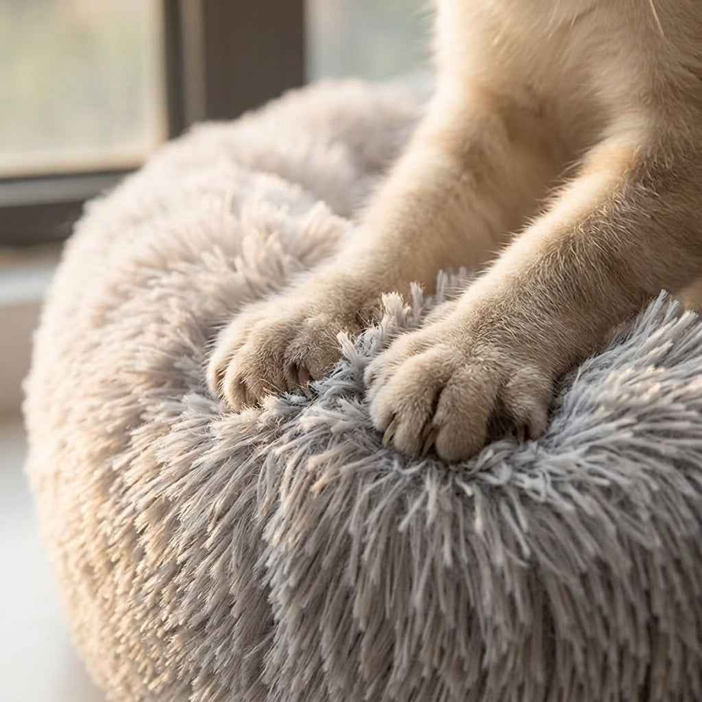 Catvera Calming Donut Cat Bed - Ultimate Comfort Technology