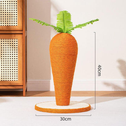 Catvera Carrot Sisal Scratching Post - Image 2|||PROMPT|||Original clean product image