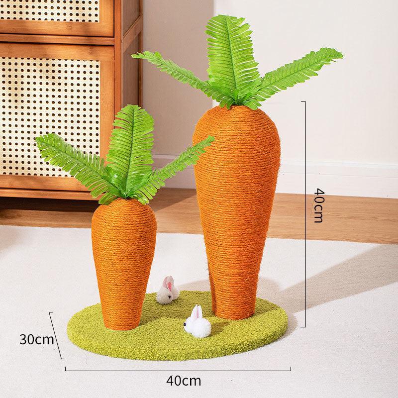 Catvera Carrot Sisal Scratching Post - Image 6|||PROMPT|||Original clean product image