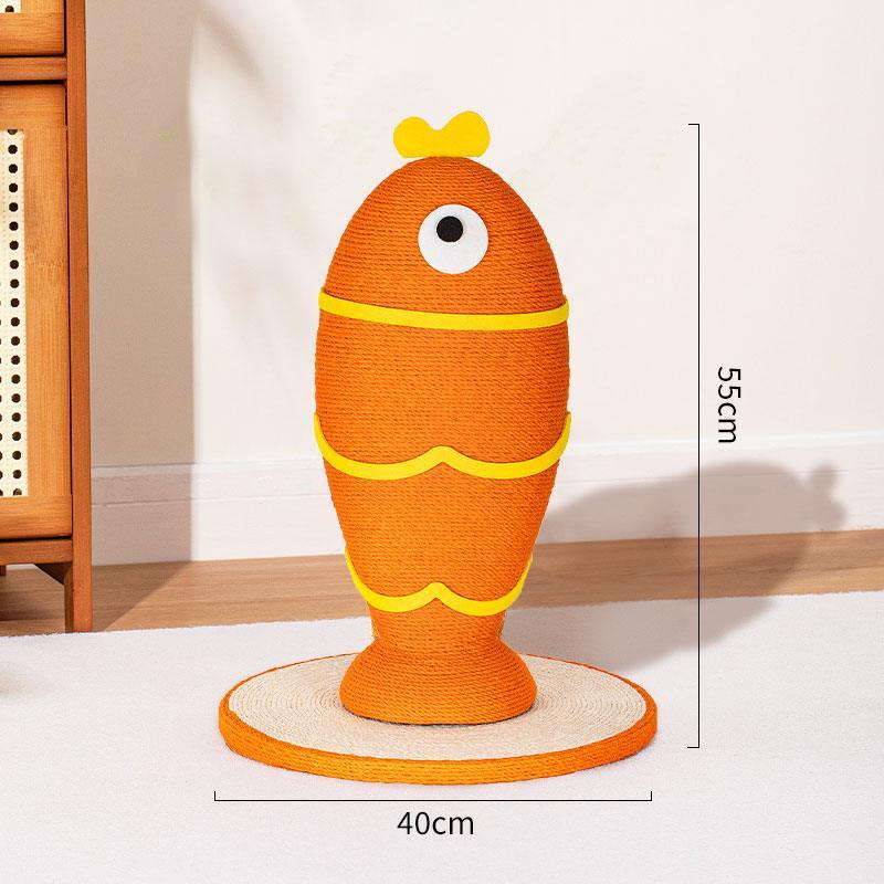 Catvera Carrot Sisal Scratching Post - Image 8|||PROMPT|||Original clean product image