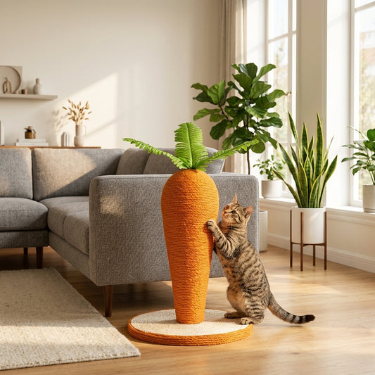 Catvera Carrot Sisal Scratching Post - Main Product Image
