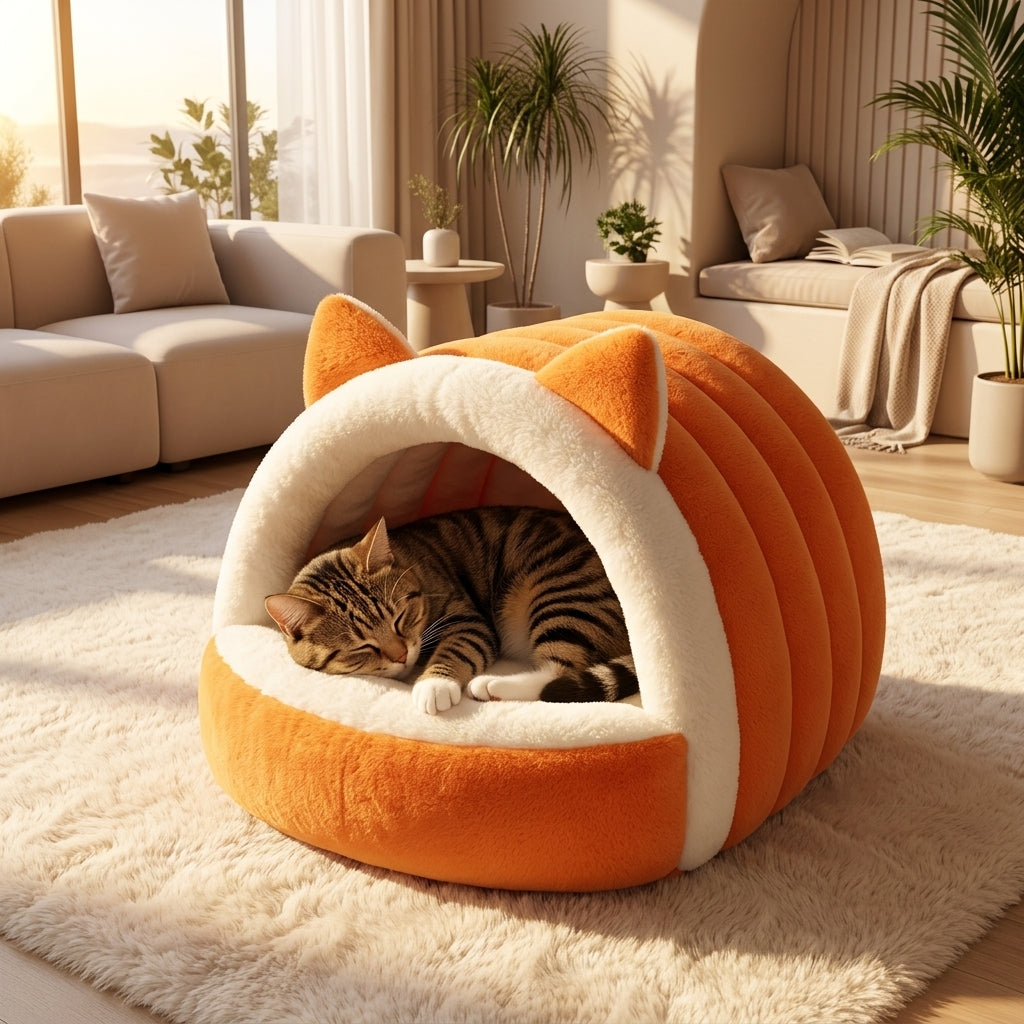 Catvera Cat Ear Cave Bed - Main Product Image