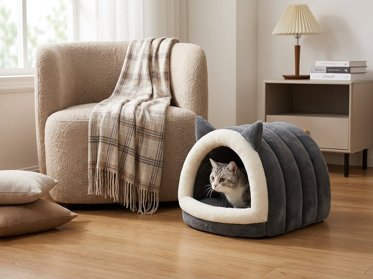 Catvera Cat Ear Cave Bed - Ultimate Security & Comfort