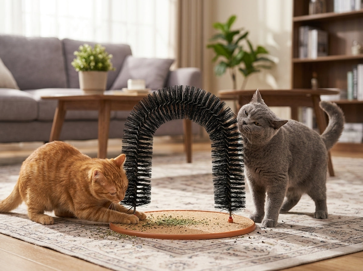 Catvera Cat Grooming Arch Scratcher - Interactive Play Experience