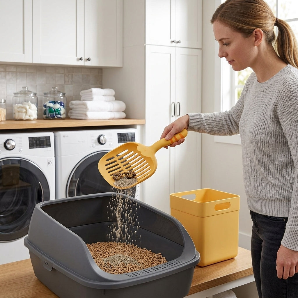 Catvera Cat Tail Litter Shovel - Superior Cleaning Performance