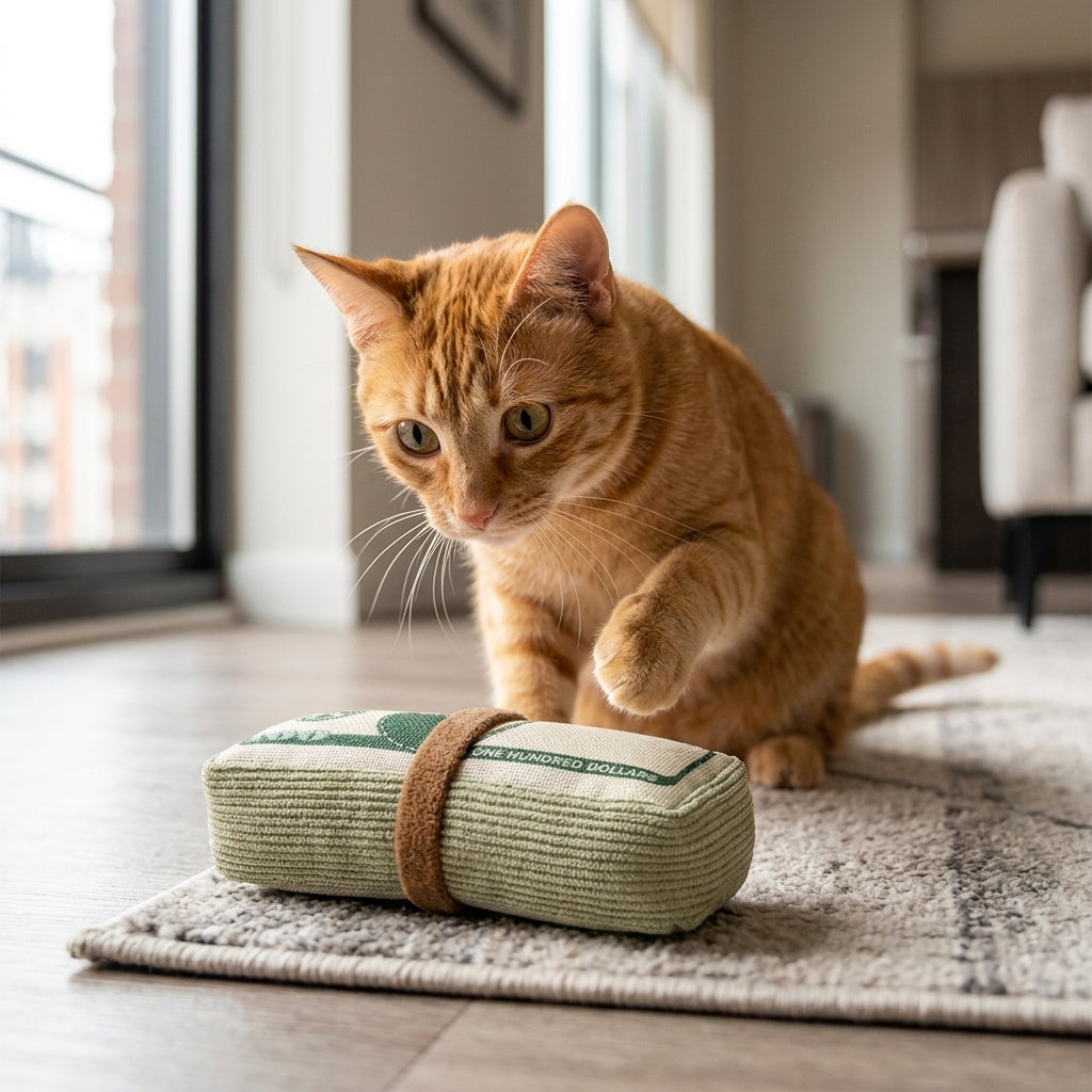 Catvera Catnip Crinkle Chew Pillow - Sensory Stimulation Excellence