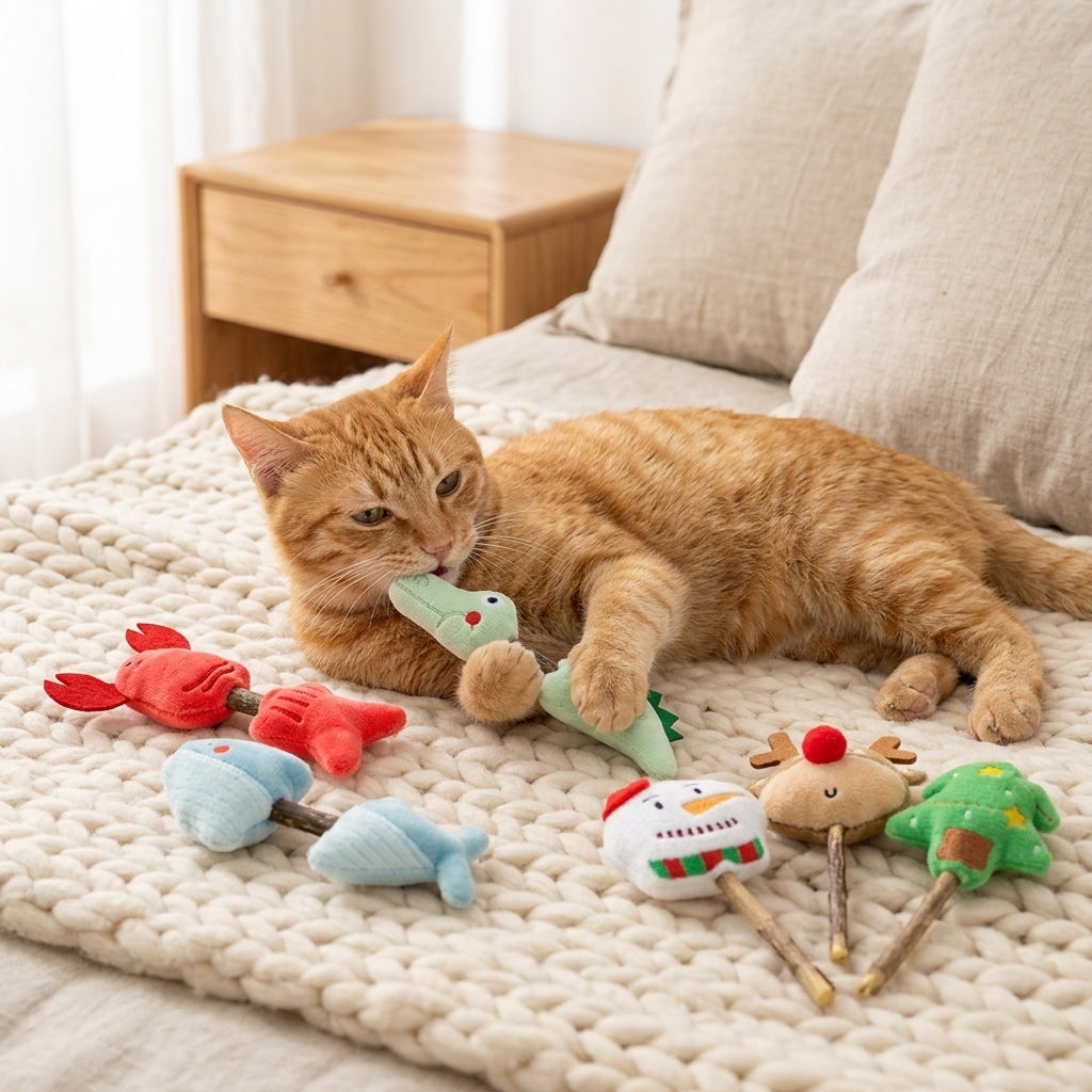 Catvera Catnip Silvervine Chew Toys - Natural Wellness Benefits