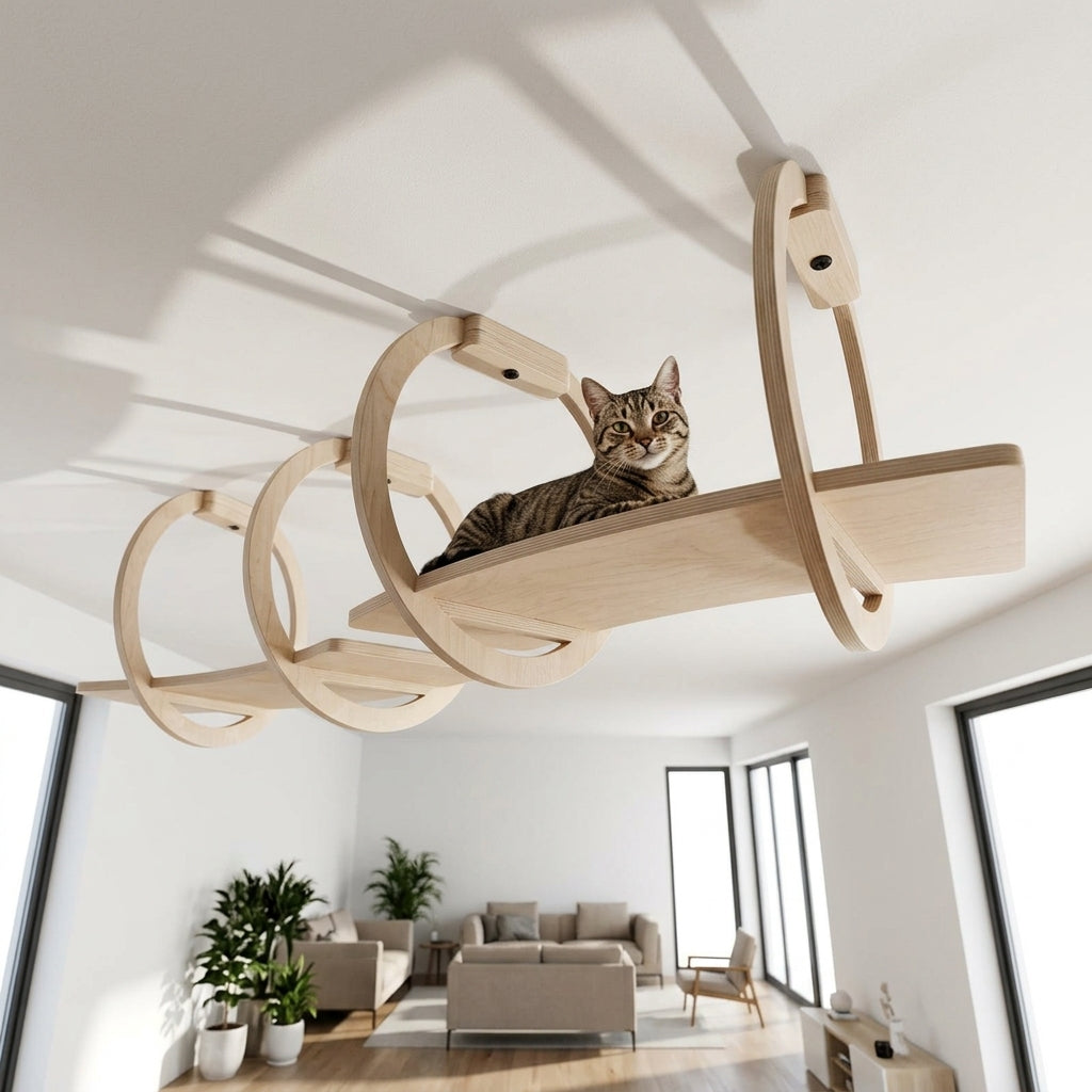 Catvera Ceiling Mounted Cat Shelving - Main Product Image