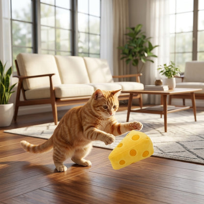 Catvera Cheese Catnip Plush Toy - Main Product Image