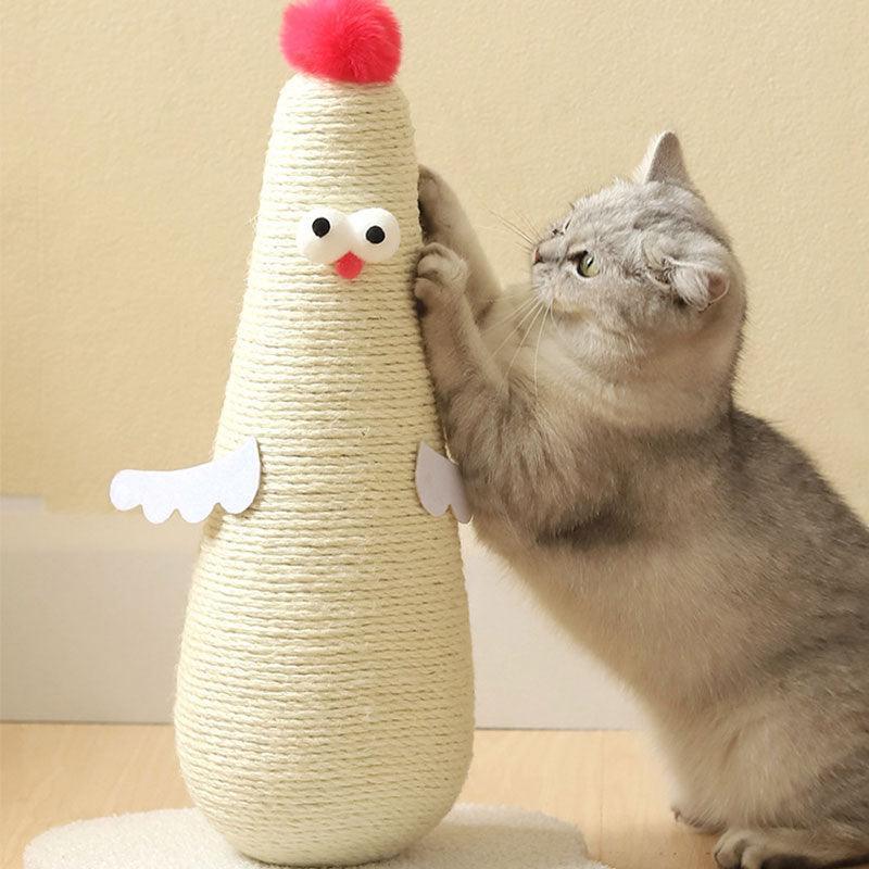 Catvera Chick Shaped Cat Scratching Post - Image 13|||PROMPT|||Original clean product image