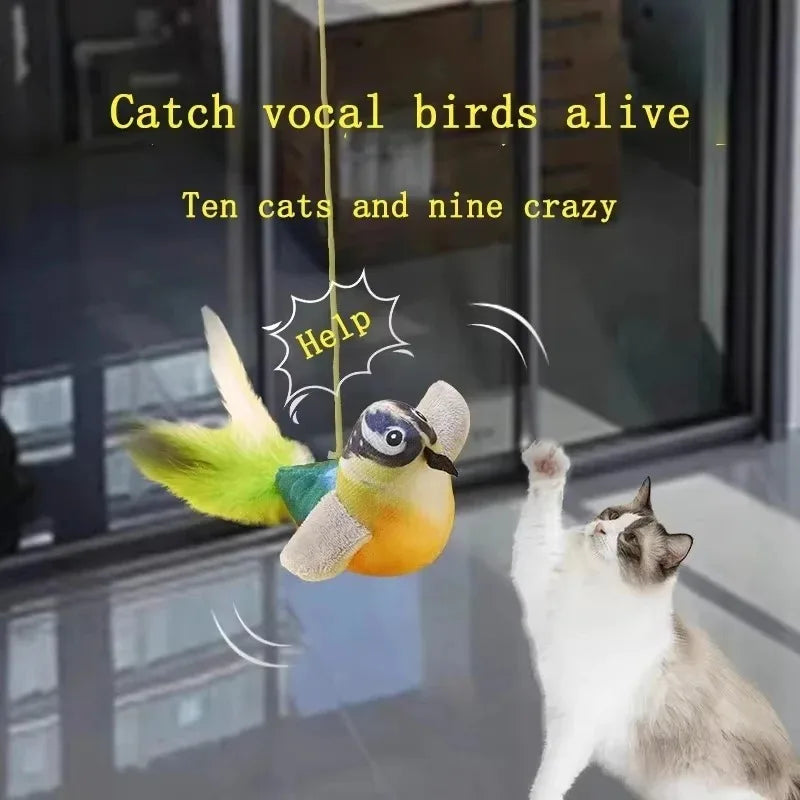 Catvera Chirping Bird Interactive Cat Toy - Image 2|||PROMPT|||Original clean product image