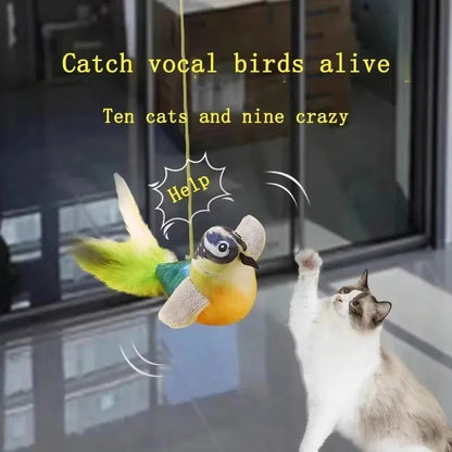 Catvera Chirping Bird Interactive Cat Toy - Image 2|||PROMPT|||Original clean product image
