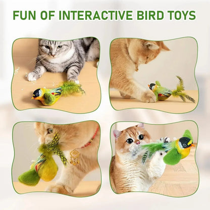 Catvera Chirping Bird Interactive Cat Toy - Image 5|||PROMPT|||Original clean product image