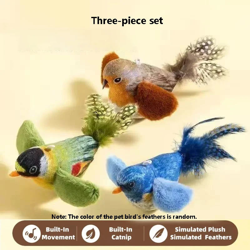 Catvera Chirping Bird Interactive Cat Toy - Image 9|||PROMPT|||Original clean product image