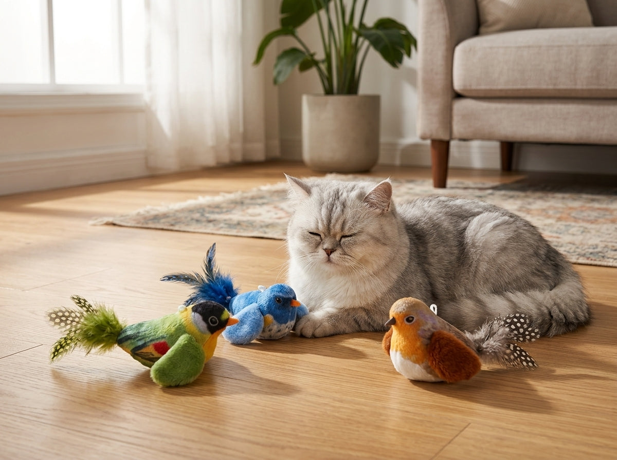 Catvera Chirping Bird Interactive Cat Toy - Premium Construction