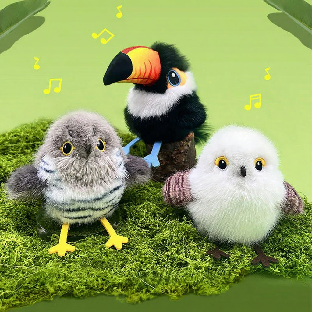 Catvera Chirping Flappy Bird Toy - Image 5|||PROMPT|||Original clean product image