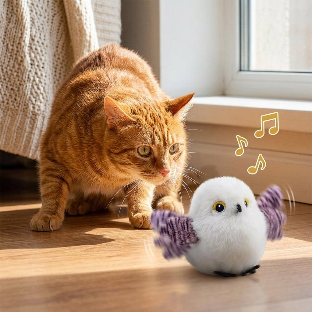 Catvera Chirping Flappy Bird Toy - Natural Hunting Instincts