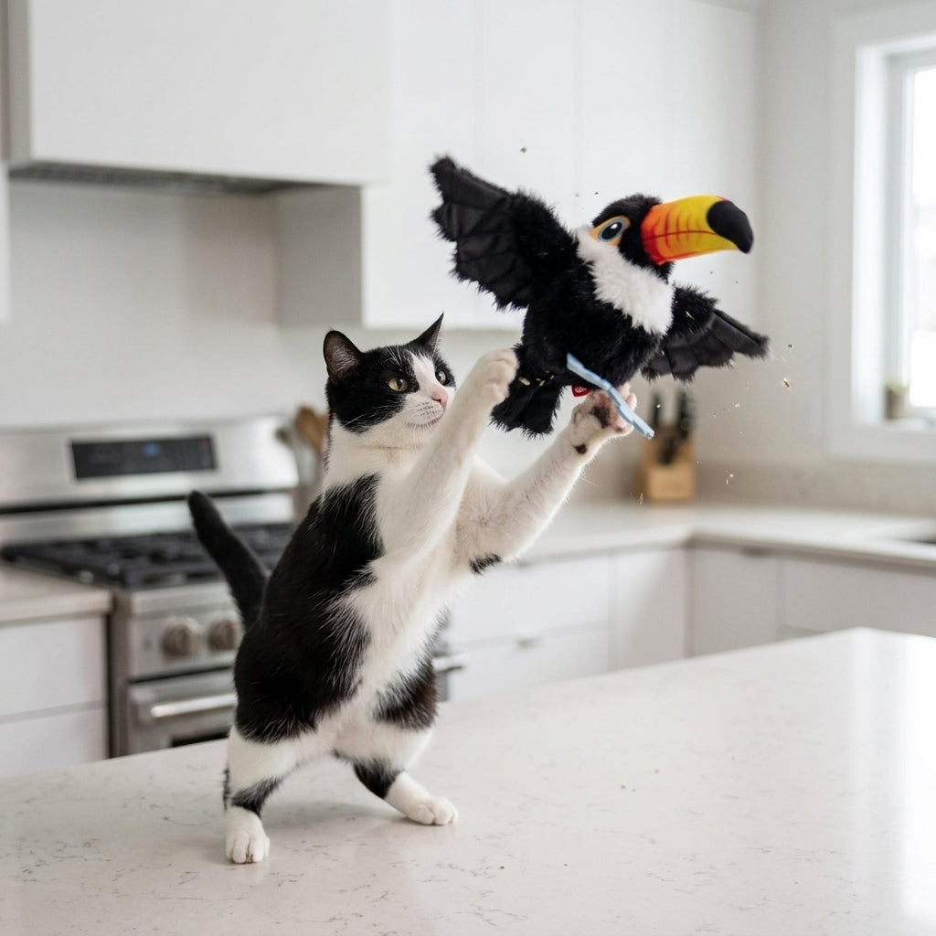 Catvera Chirping Flappy Bird Toy - Durable Interactive Design