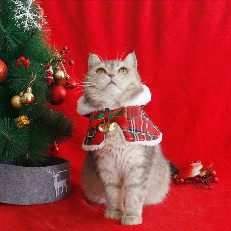 Catvera Christmas Holiday Cat Cape - Image 15|||PROMPT|||Original clean product image