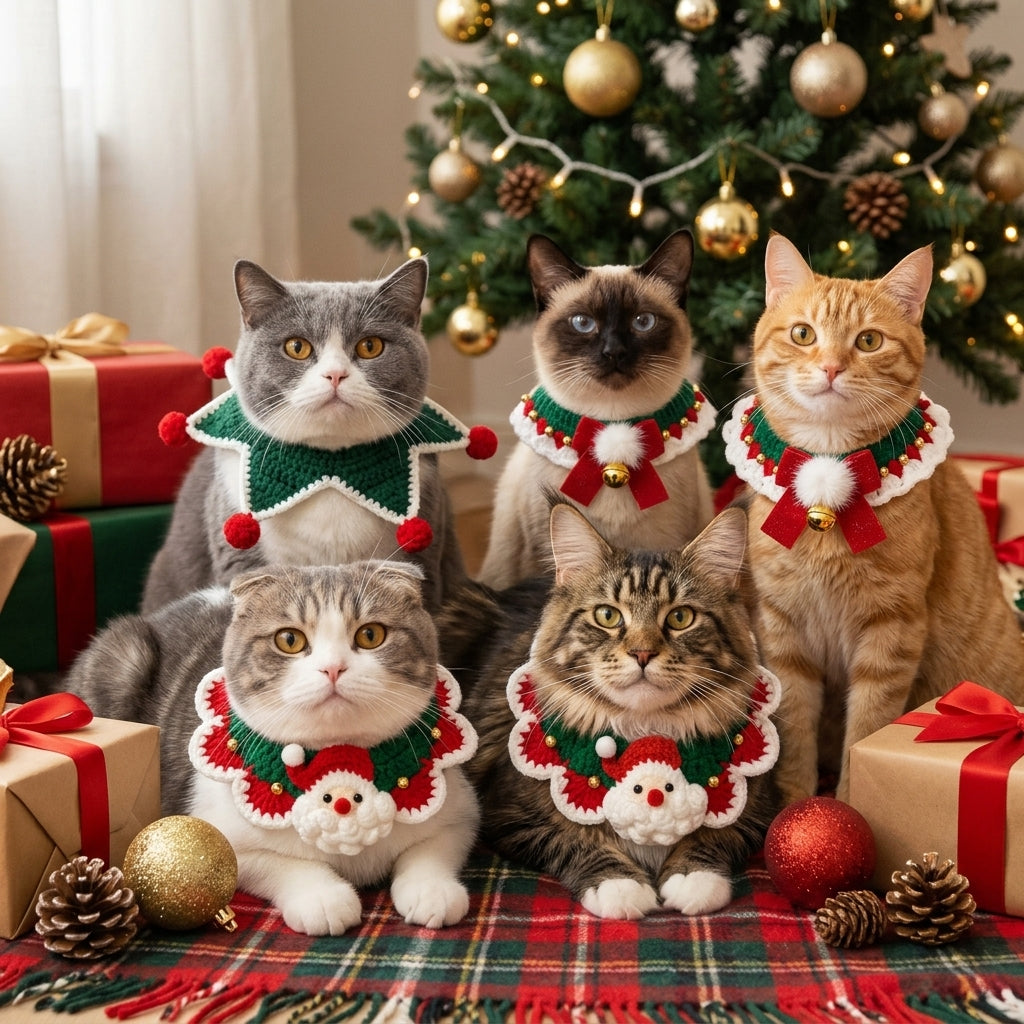 Catvera Christmas Holiday Cat Collar - Complete Christmas Collection
