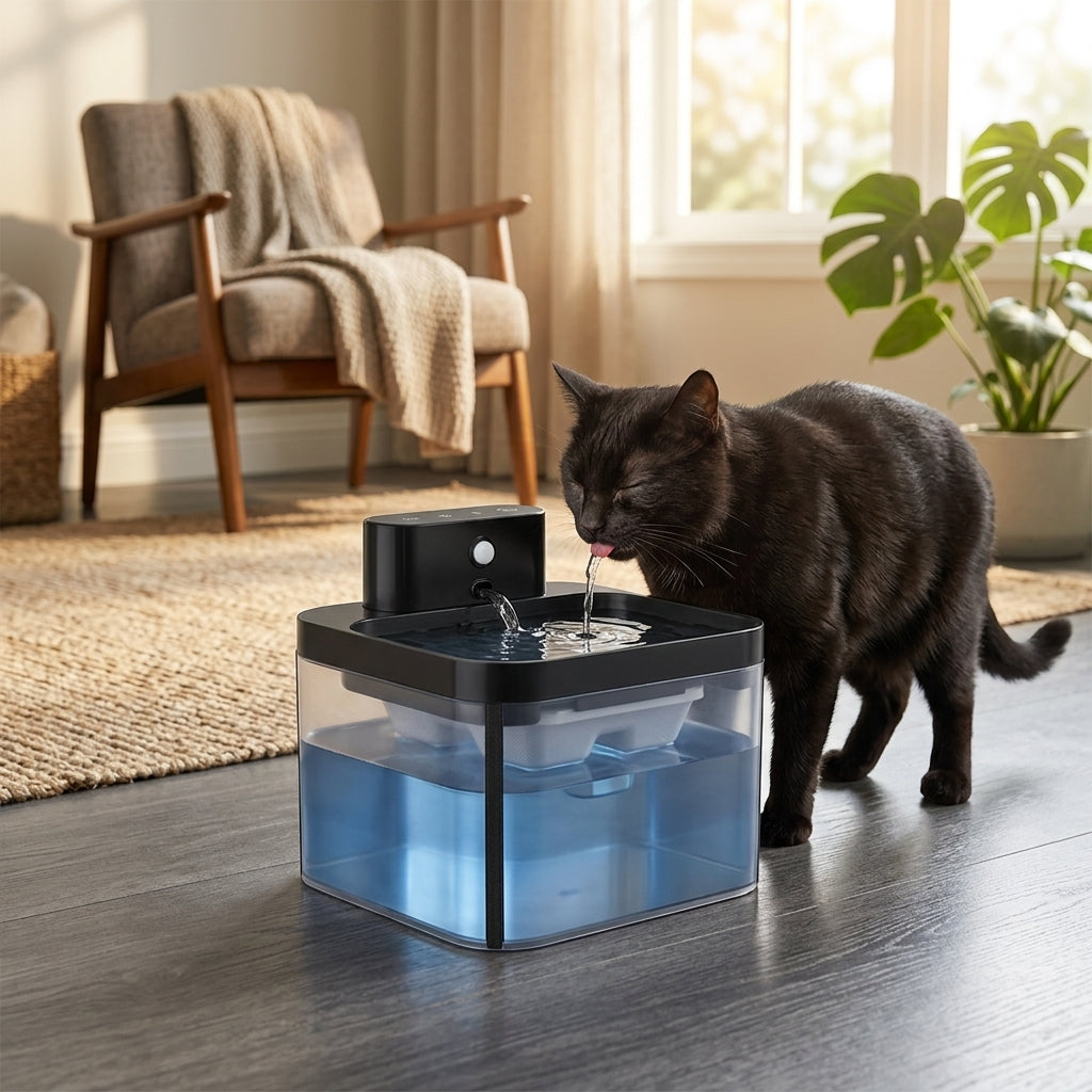 Catvera Circulating Cat Water Fountain - Cats Love Flowing Water