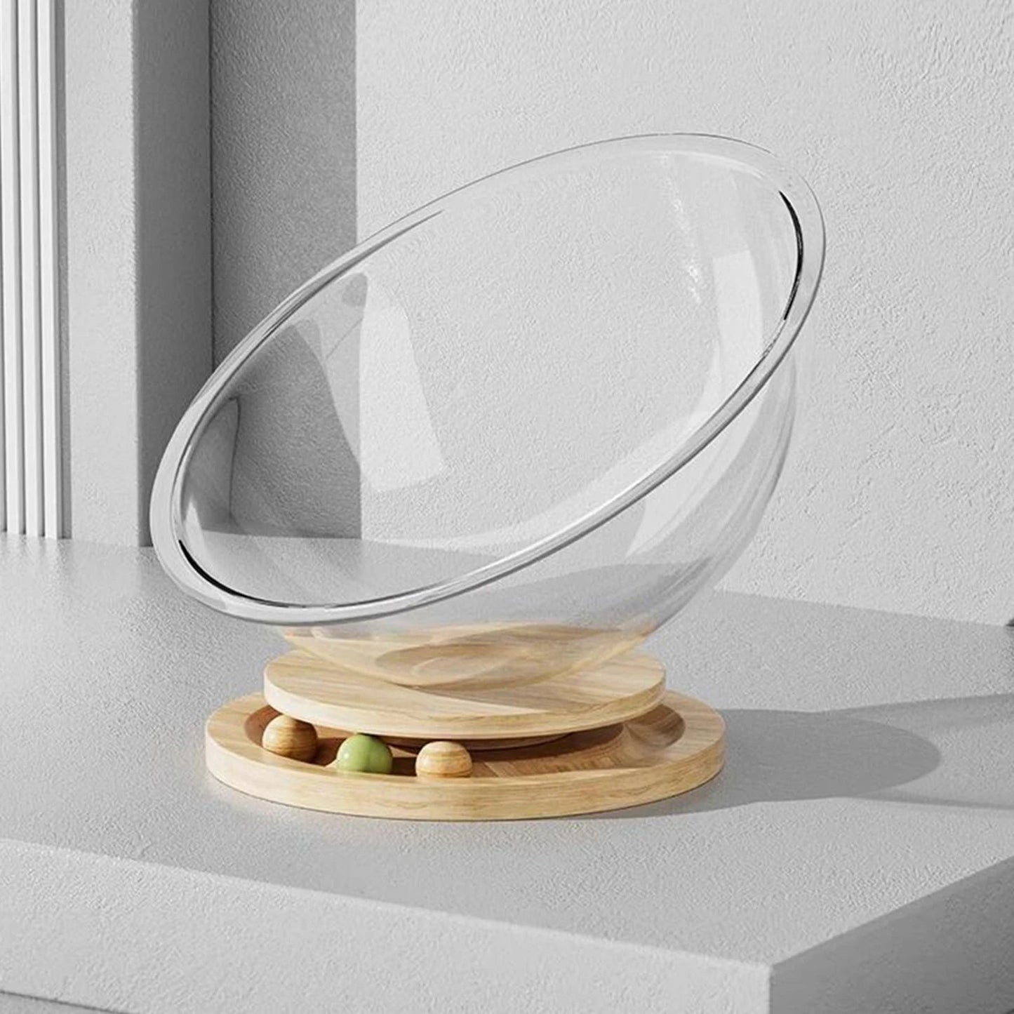 Catvera Clear Capsule Cat Bed - Image 6|||PROMPT|||Original clean product image