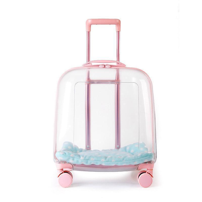 Catvera Clear Wheeled Cat Trolley - Image 4|||PROMPT|||Original clean product image