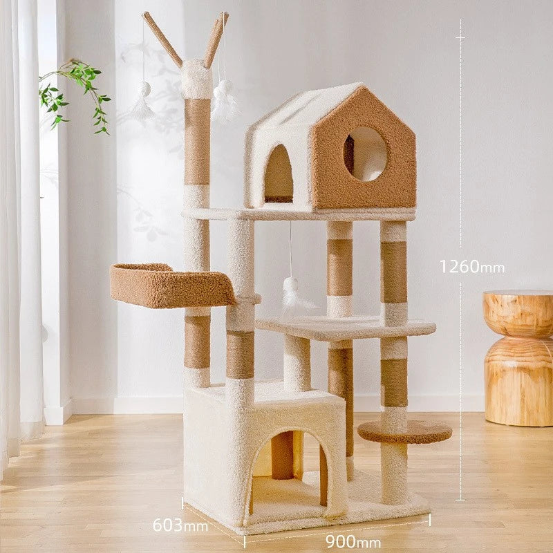 Catvera Cloud Castle Cat Tree - Image 18|||PROMPT|||Original clean product image