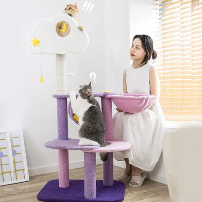 Catvera Cloud Castle Cat Tree - Image 3|||PROMPT|||Original clean product image