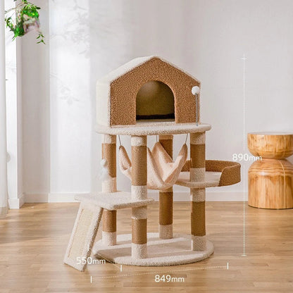 Catvera Cloud Castle Cat Tree - Image 7|||PROMPT|||Original clean product image