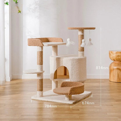 Catvera Cloud Castle Cat Tree - Image 8|||PROMPT|||Original clean product image